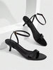 CUCCOO SZL Women's Summer High Heel Sandals 5.5CM Round Toe Open-Toed Kitten Heel Strap Sexy Versatile Elegant Stilettos Suitable For Daily Commuter/Beach/Party Women's Shoes Women's Ankle Strap
